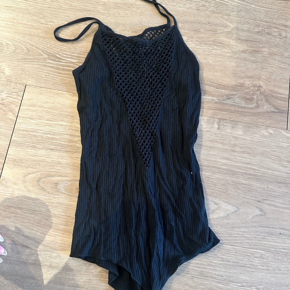 LF Black Mesh Bodysuit